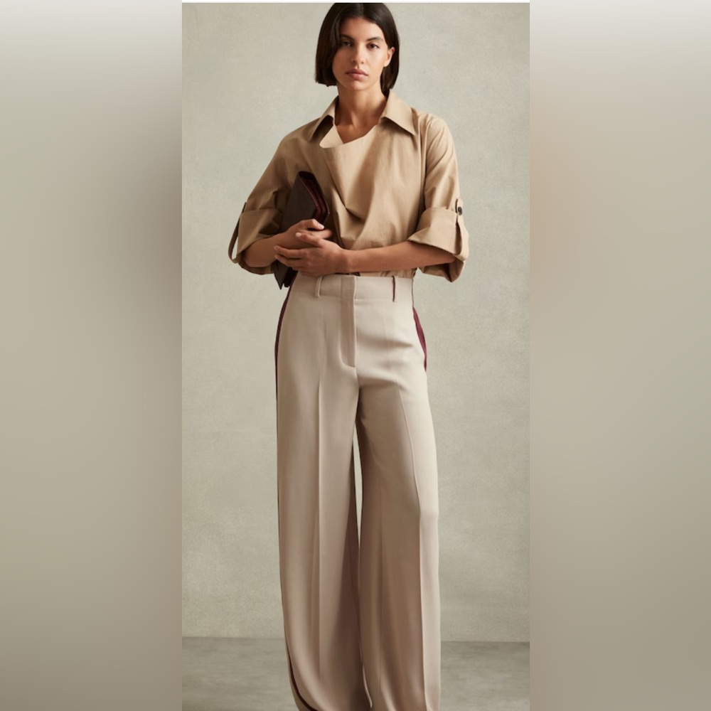 Reiss Elowen-cowl neck top